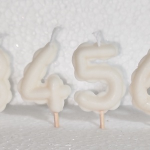 Szülinapi lufis szám gyertya  - otthon & életmód - gyertya, illat, aroma - gyertya - Meska.hu