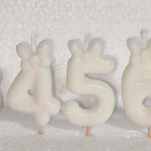 Szülinapi masnis szám gyertya  - otthon & életmód - gyertya, illat, aroma - gyertya - Meska.hu