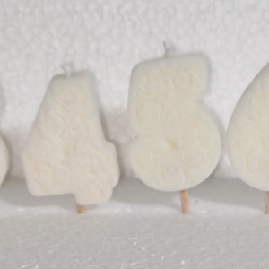 Szülinapi rózsás szám gyertya  - otthon & életmód - gyertya, illat, aroma - gyertya - Meska.hu