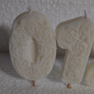 Szülinapi rózsás szám gyertya  - otthon & életmód - gyertya, illat, aroma - gyertya - Meska.hu