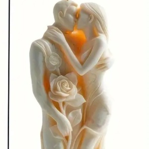 Szerelmes pár gyertya , Otthon & Életmód, Gyertya, illat, aroma, Gyertya, Festett tárgyak, Gyertya-, mécseskészítés, MESKA