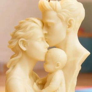 Család gyertya , Otthon & Életmód, Gyertya, illat, aroma, Gyertya, Festett tárgyak, Gyertya-, mécseskészítés, MESKA