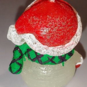 Hóember gyertya  - otthon & életmód - gyertya, illat, aroma - gyertya - Meska.hu