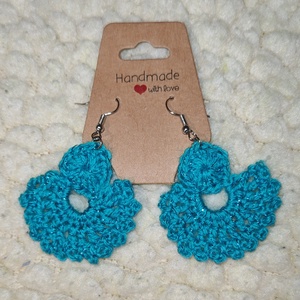 Bohém horgolt fülbevaló - ékszer - fülbevaló - lógó fülbevaló - Meska.hu