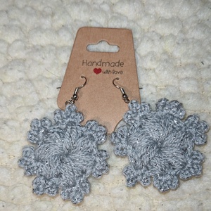 Holdcsipke horgolt fülbevaló - ékszer - fülbevaló - lógó fülbevaló - Meska.hu