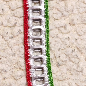 Horgolt nyitófüles karkötő - ékszer - karkötő - széles karkötő - Meska.hu