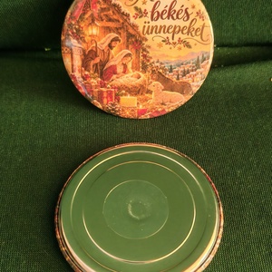 Betlehemes karácsonyi 58 mm-es kitűző - ékszer - kitűző és bross - Meska.hu