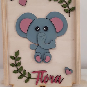 Babalátogató elefántos szett - otthon & életmód - babaszoba, gyerekszoba - babaszoba, gyerekszoba - Meska.hu