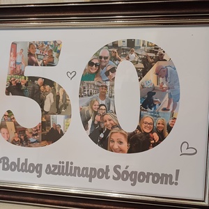 Szülinapi, évfordulós fotókollázs - otthon & életmód - dekoráció - kép & falikép - képkeret - Meska.hu