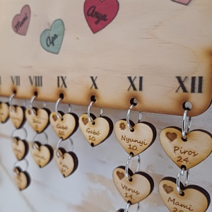 Családi ünnepek fali naptár - otthon & életmód - dekoráció - fali és függő dekoráció - falinaptár & öröknaptár - Meska.hu