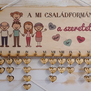 Családi ünnepek fali naptár - otthon & életmód - dekoráció - fali és függő dekoráció - falinaptár & öröknaptár - Meska.hu