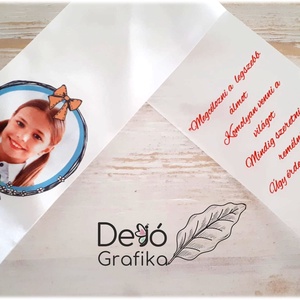 Fényképes ballagási szalag, Otthon & Életmód, Dekoráció, Virágdísz és tartó, Csokor & Virágdísz, Decoupage, transzfer és szalvétatechnika, MESKA