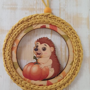 Sündörgő ajtódísz, Otthon & Életmód, Dekoráció, Ajtó- és ablak dekoráció, Ajtódísz & Kopogtató, Decoupage, transzfer és szalvétatechnika, Horgolás, MESKA