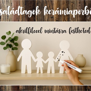 Minimalista család, Otthon & Életmód, Dekoráció, Asztal és polc dekoráció, Asztaldísz, Gipszöntés, MESKA