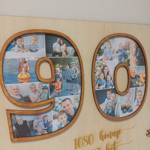 Szülinapi fényképes tábla - otthon & életmód - dekoráció - fali és függő dekoráció - falra akasztható dekor - Meska.hu