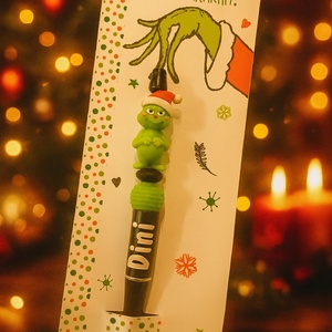 Névre szóló figurás gyöngytoll, Otthon & Életmód, Papír, írószer, Ceruza & Toll, Fotó, grafika, rajz, illusztráció, MESKA