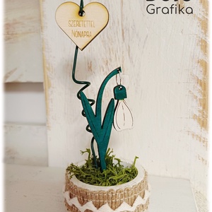 Nőnapi hóvirág dekor 1. - Meska.hu