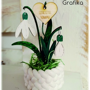 Nőnapi hóvirág dekor 2. - Meska.hu