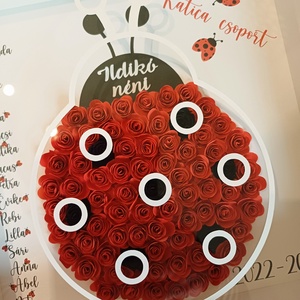 Katicás Köszönet óvónéniknek - otthon & életmód - virágdekoráció - virágdíszek - fali virágdekoráció - Meska.hu