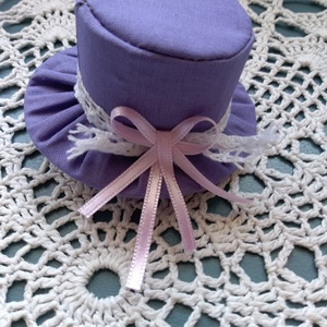 Levendulával töltött kis kalap - otthon & életmód - dekoráció - dísztárgy - Meska.hu