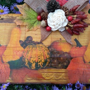 Őszi fali dekoráció - otthon & életmód - dekoráció - Meska.hu