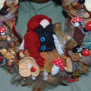 Őszi ajtódísz - otthon & életmód - dekoráció - ajtó- és ablak dekoráció - ajtódísz & kopogtató - Meska.hu