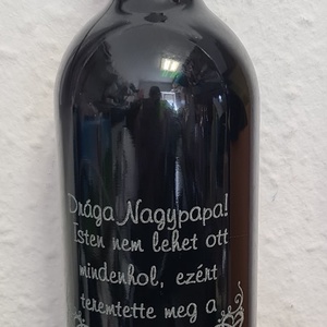 Egyedi gravírozott egri bikavér bor - élelmiszer - alkoholos italok - Meska.hu