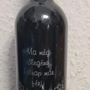 Egyedi gravírozott egri bikavér bor - élelmiszer - alkoholos italok - Meska.hu