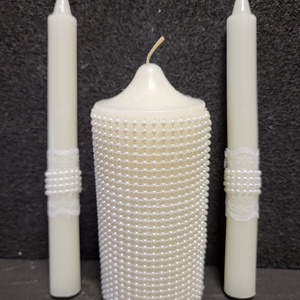 Esküvői gyertya ceremónia szett - esküvő - dekoráció - gyertya & gyertyatartó - Meska.hu