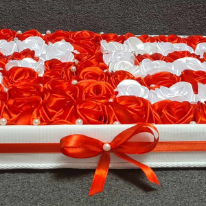 Születésnapos évszámos szatén rózsabox  - otthon & életmód - dekoráció - asztal és polc dekoráció - díszdoboz - Meska.hu