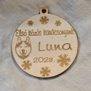 Első közös karácsonyunk kedvencünkkel karácsonyfa díszek  - karácsony - karácsonyi lakásdekoráció - karácsonyfadíszek - Meska.hu