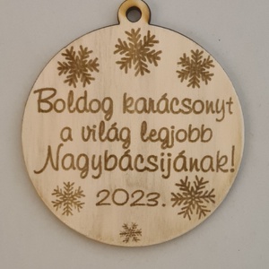 Boldog karácsonyt karácsonyfa díszek  - karácsony - karácsonyi lakásdekoráció - karácsonyfadíszek - Meska.hu