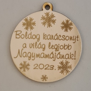 Boldog karácsonyt karácsonyfa díszek  - karácsony - karácsonyi lakásdekoráció - karácsonyfadíszek - Meska.hu