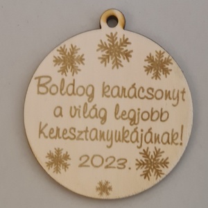 Boldog karácsonyt karácsonyfa díszek  - karácsony - karácsonyi lakásdekoráció - karácsonyfadíszek - Meska.hu