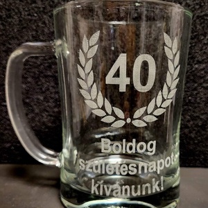 Egyedi, gravírozott söröskorsó - otthon & életmód - konyhafelszerelés, tálalás - tálalás - sörös pohár és korsó - Meska.hu