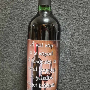 Névnapi, egyedi címkés borok  - élelmiszer - alkoholos italok - Meska.hu