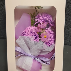 Szappan virágcsokor-lila - otthon & lakás - dekoráció - virágdísz és tartó - csokor & virágdísz - Meska.hu