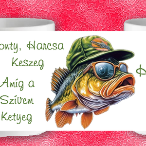 Horgászos bögre - otthon & életmód - konyhafelszerelés, tálalás - tálalás - bögre & csésze - Meska.hu