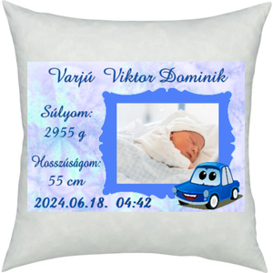 Megérkeztem emlékpárna - otthon & életmód - babaszoba, gyerekszoba - gyerek díszpárna - Meska.hu