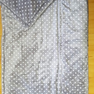 Szürke-fehér pöttyös ágynemű , Otthon & Életmód, Babaszoba, gyerekszoba, Babatakaró, gyerek pléd, Varrás, MESKA