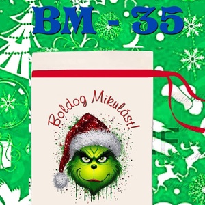 Egyedi,névre szóló Mikulás zsák  - karácsony - mikulás - mikulás zsák - Meska.hu