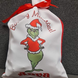 Egyedi,névre szóló Mikulás zsák , Karácsony, Mikulás, Mikulás zsák, Fotó, grafika, rajz, illusztráció, MESKA