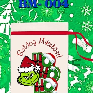 Egyedi,névre szóló Mikulás zsák  - karácsony - mikulás - mikulás zsák - Meska.hu