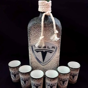 Egyedi üveg szett - Bármilyen mintával  - otthon & életmód - konyhafelszerelés, tálalás - tálalás - pálinkás poharak, szettek - Meska.hu