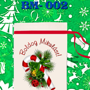 Egyedi,névre szóló Mikulás Grinch mintával, Karácsony, Mikulás, Mikulás zsák, Fotó, grafika, rajz, illusztráció, MESKA