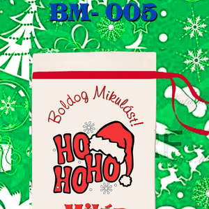 Egyedi,névre szóló Mikulás zsák , Karácsony, Mikulás, Mikulás zsák, Fotó, grafika, rajz, illusztráció, MESKA