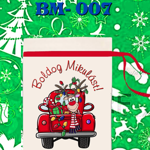 Egyedi,névre szóló Mikulás Grinch mintával, Karácsony, Mikulás, Mikulás zsák, Fotó, grafika, rajz, illusztráció, MESKA