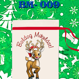 Egyedi,névre szóló Mikulás Grinch mintával - karácsony - mikulás - mikulás zsák - Meska.hu