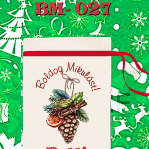 Egyedi,névre szóló Mikulás zsák  - karácsony - mikulás - mikulás zsák - Meska.hu