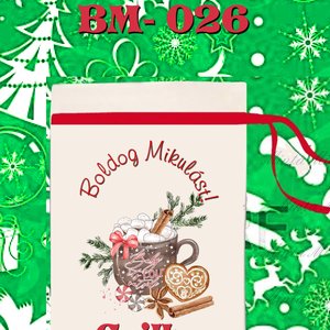 Egyedi,névre szóló Mikulás zsák  - karácsony - mikulás - mikulás zsák - Meska.hu